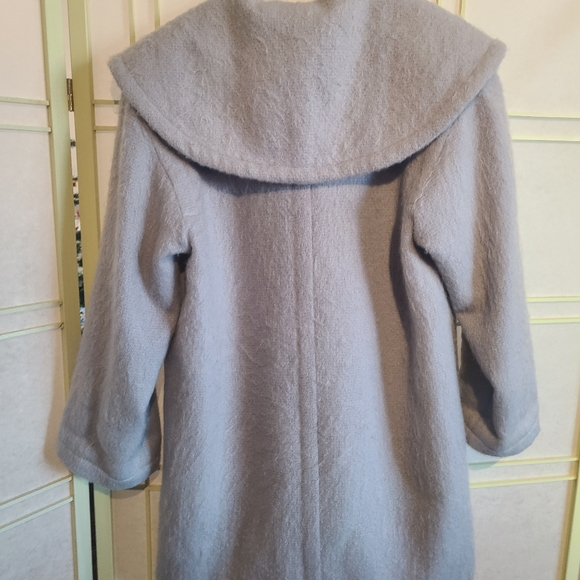 Jaeger Light Blue Wool Coat Vintage - Picture 8 of 10